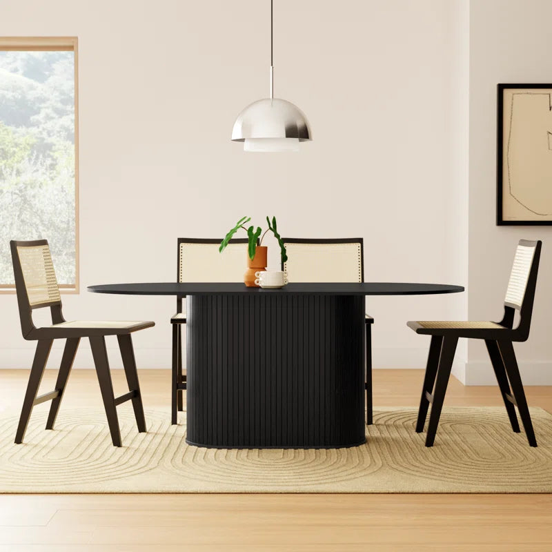 Iris Oak Oval Dining Table