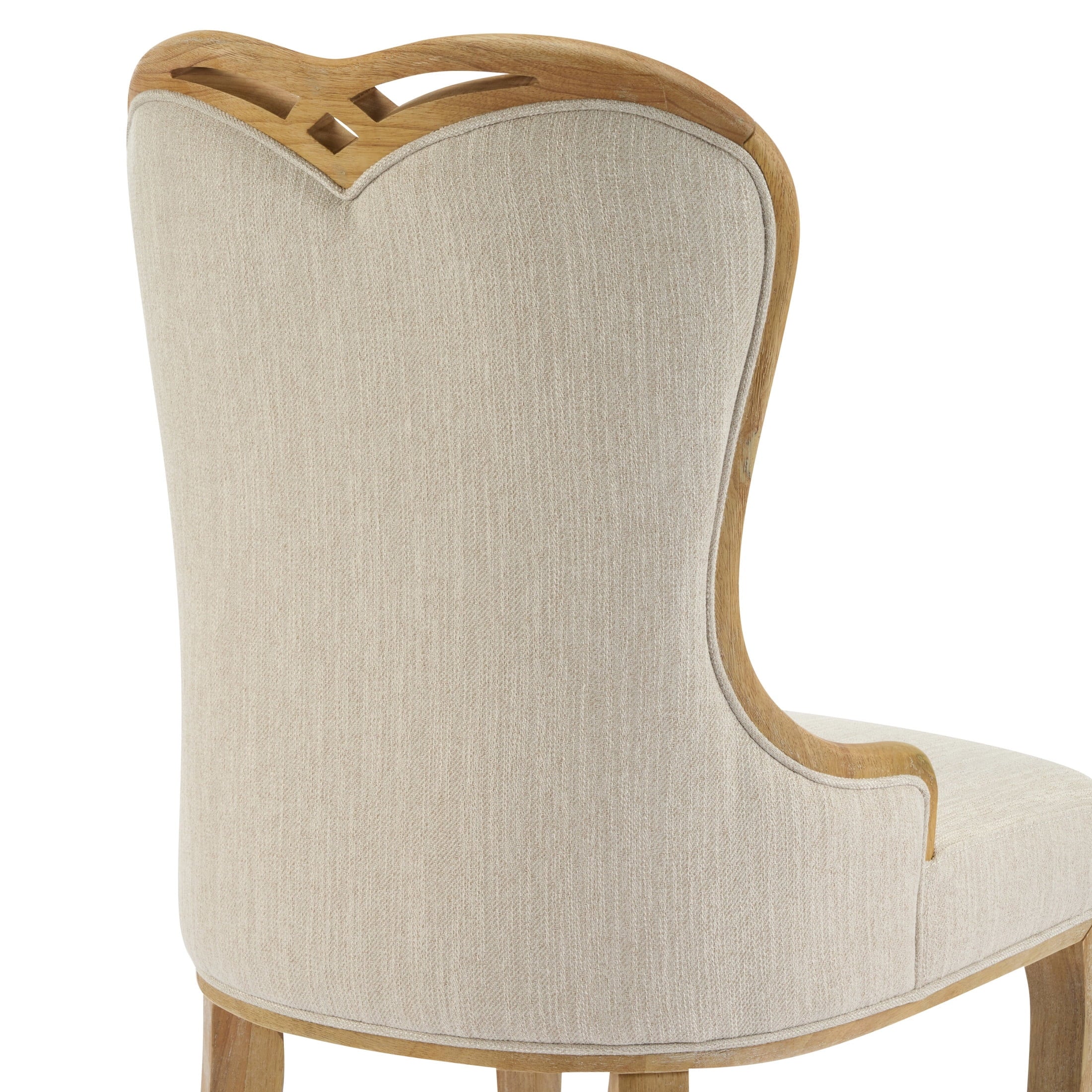 Elevate Your Dining Experience with Our Elegant Set of 4 Tufted Wingback Dining Chairs in Beige
