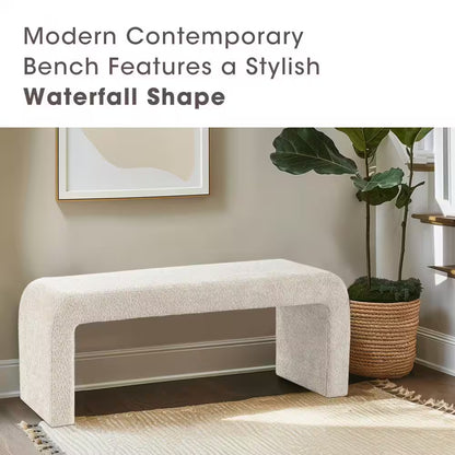 Steve Cream Bedroom Bench