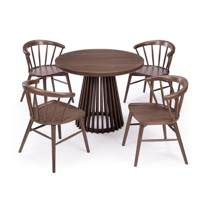 38 in Solid Wood round Dining Table