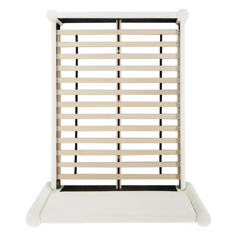 Boucle-Style Waterproof Upholstered Bed