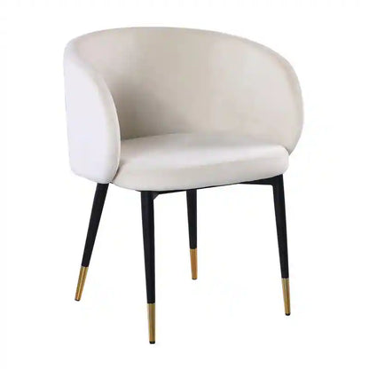 Rustic Velvet Upholstered Dining Chair