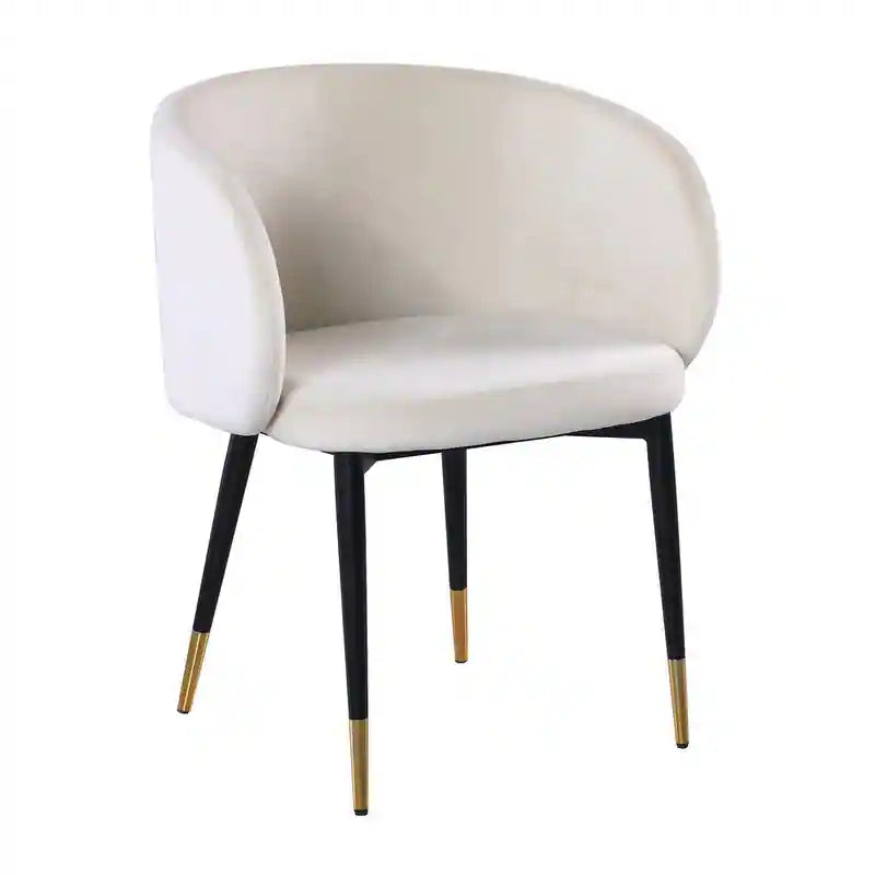 Rustic Velvet Upholstered Dining Chair