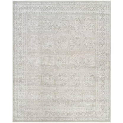 Dekor Ivory Beige 8 Ft. X 10 Ft. Geometric Traditional Area Rug