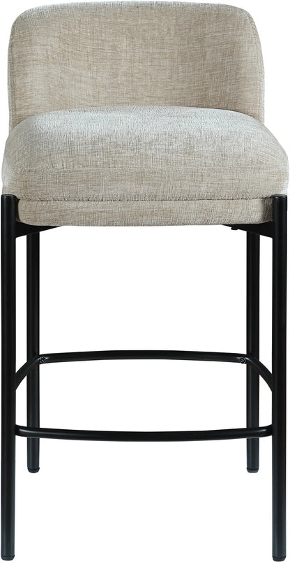 Brixen Upholstered Counter Stool with Metal Frame