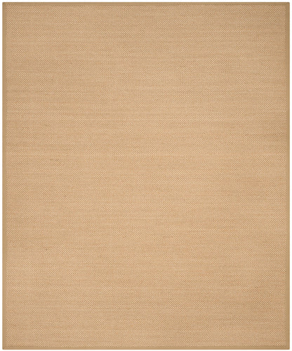 Natural Fiber Border Seagrass Area Rug, Maize/Linen, 10' X 14'
