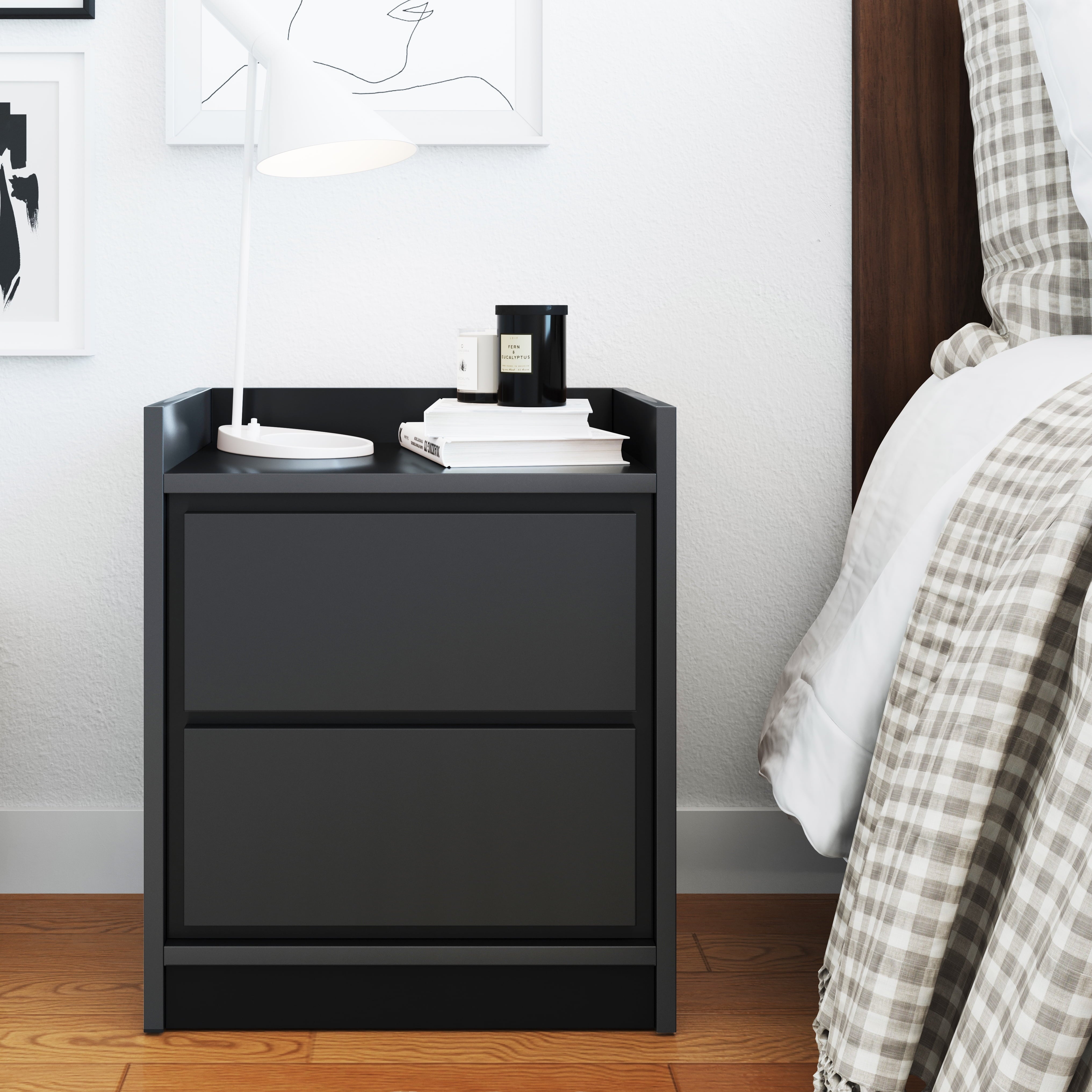 Adagio Mid-Century Modern Low Profile Nightstand