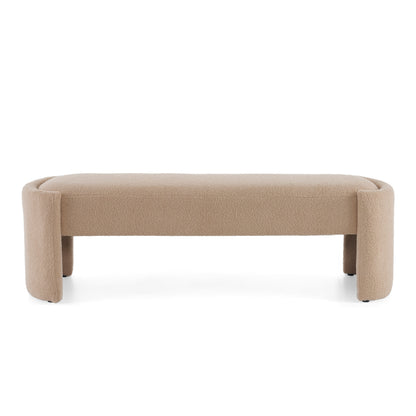 - Ashton Long Modern Upholstered Ottoman Bench for Multi-Purpose Elegance
