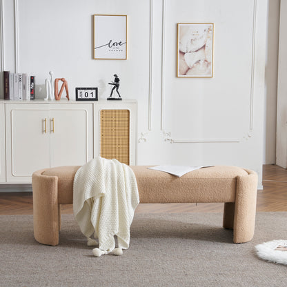 - Ashton Long Modern Upholstered Ottoman Bench for Multi-Purpose Elegance