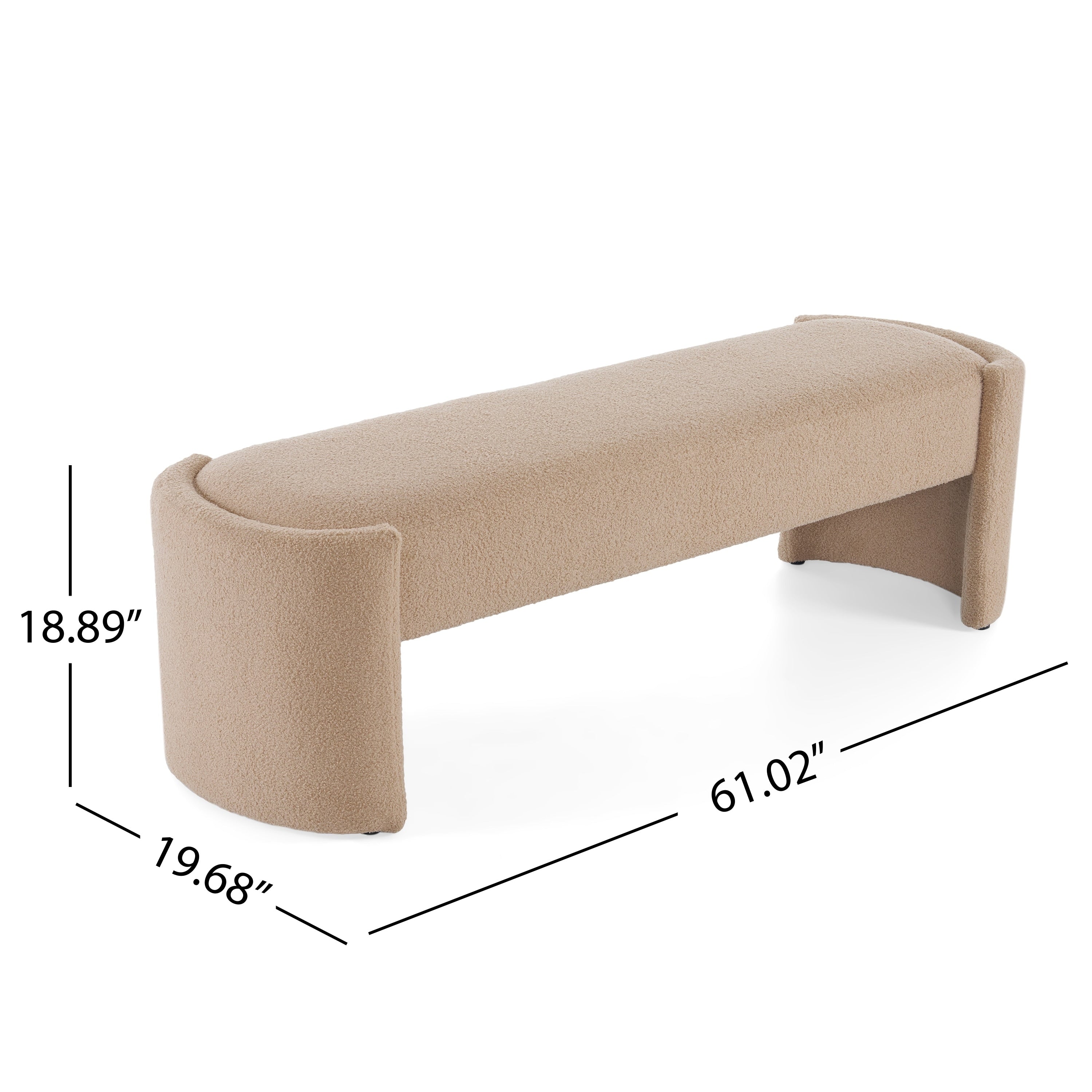 - Ashton Long Modern Upholstered Ottoman Bench for Multi-Purpose Elegance