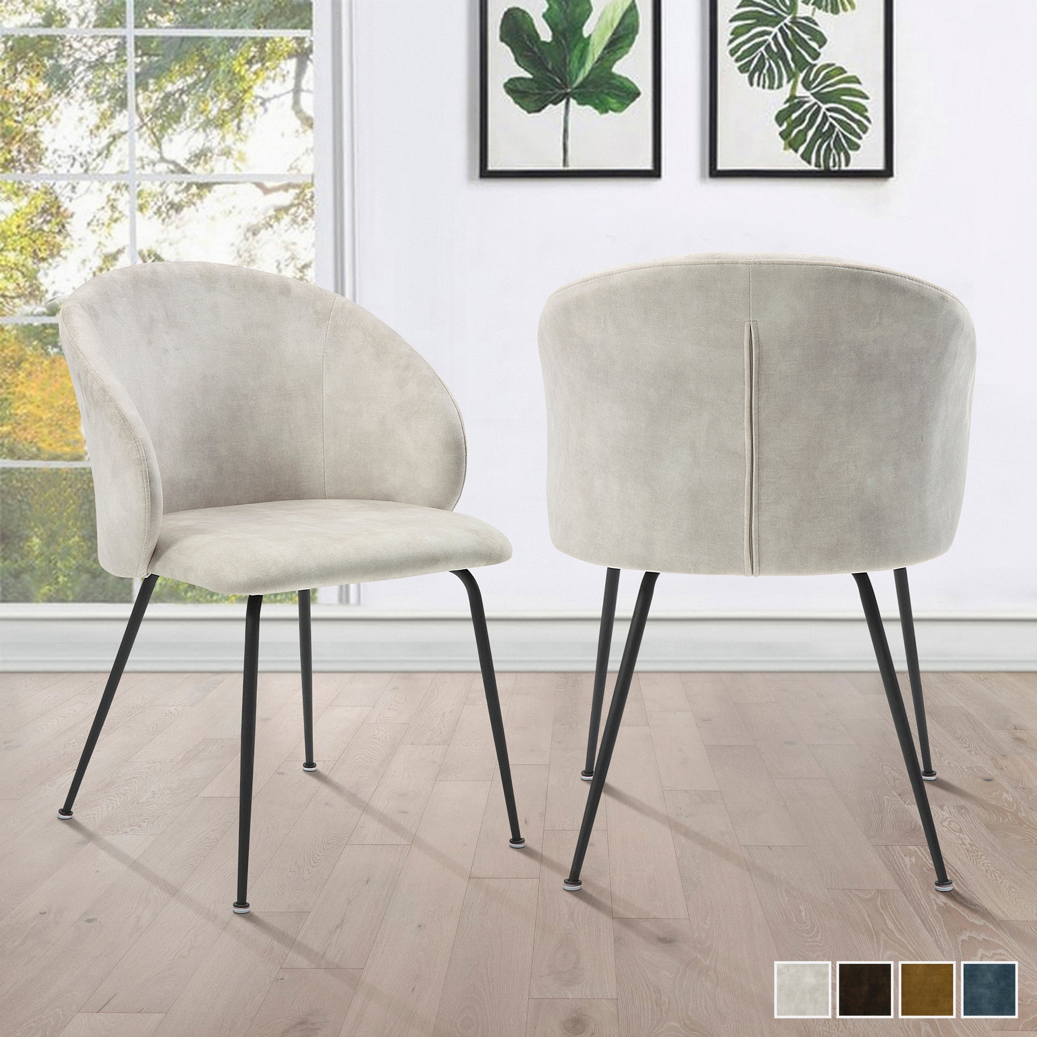 Velvet Dining Chair (Set of 2)