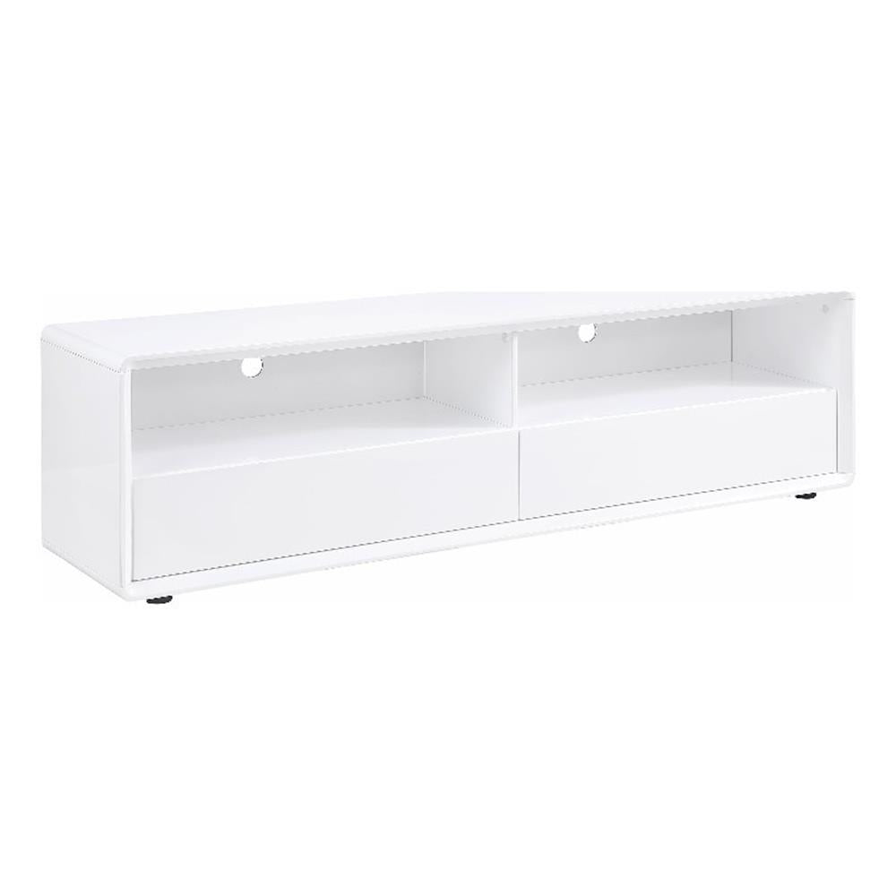 Hommeco 71" White TV Stand & Media Console