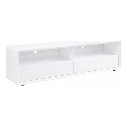 Hommeco 71" White TV Stand & Media Console