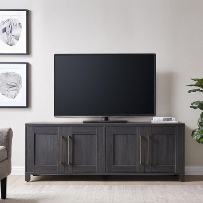 Rectangular TV Stand for Tv'S up to 75", Black Grain