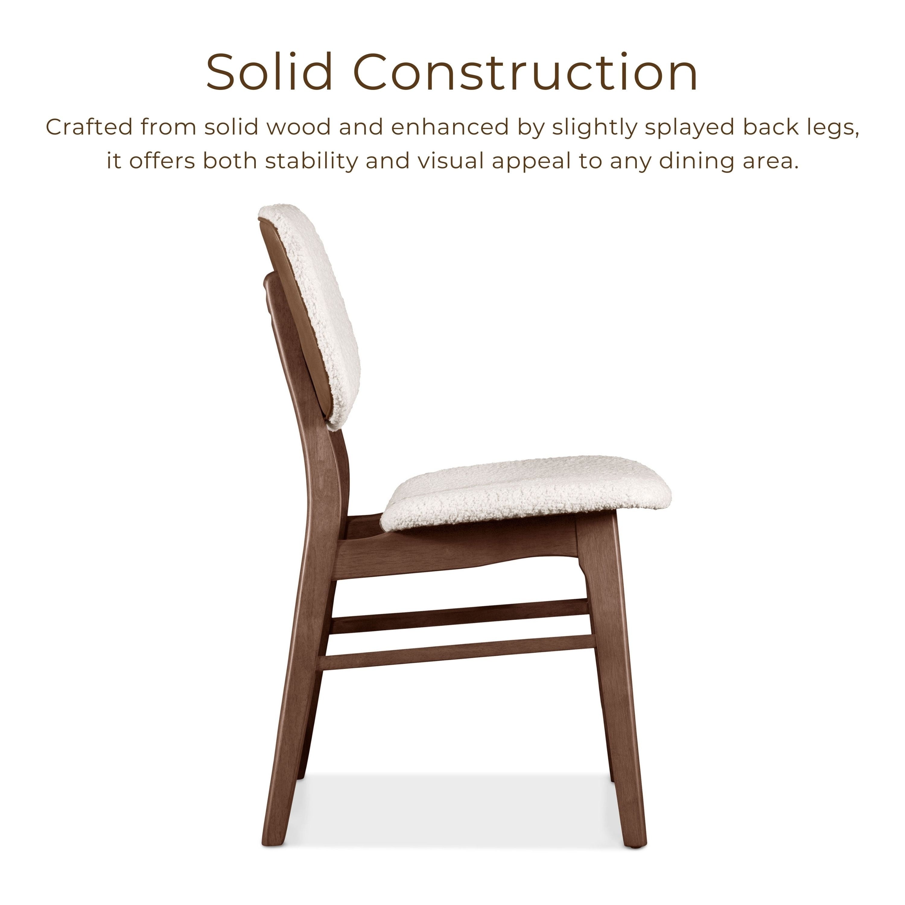 Mid-Century Modern Walnut 7-Piece Dining Table Set