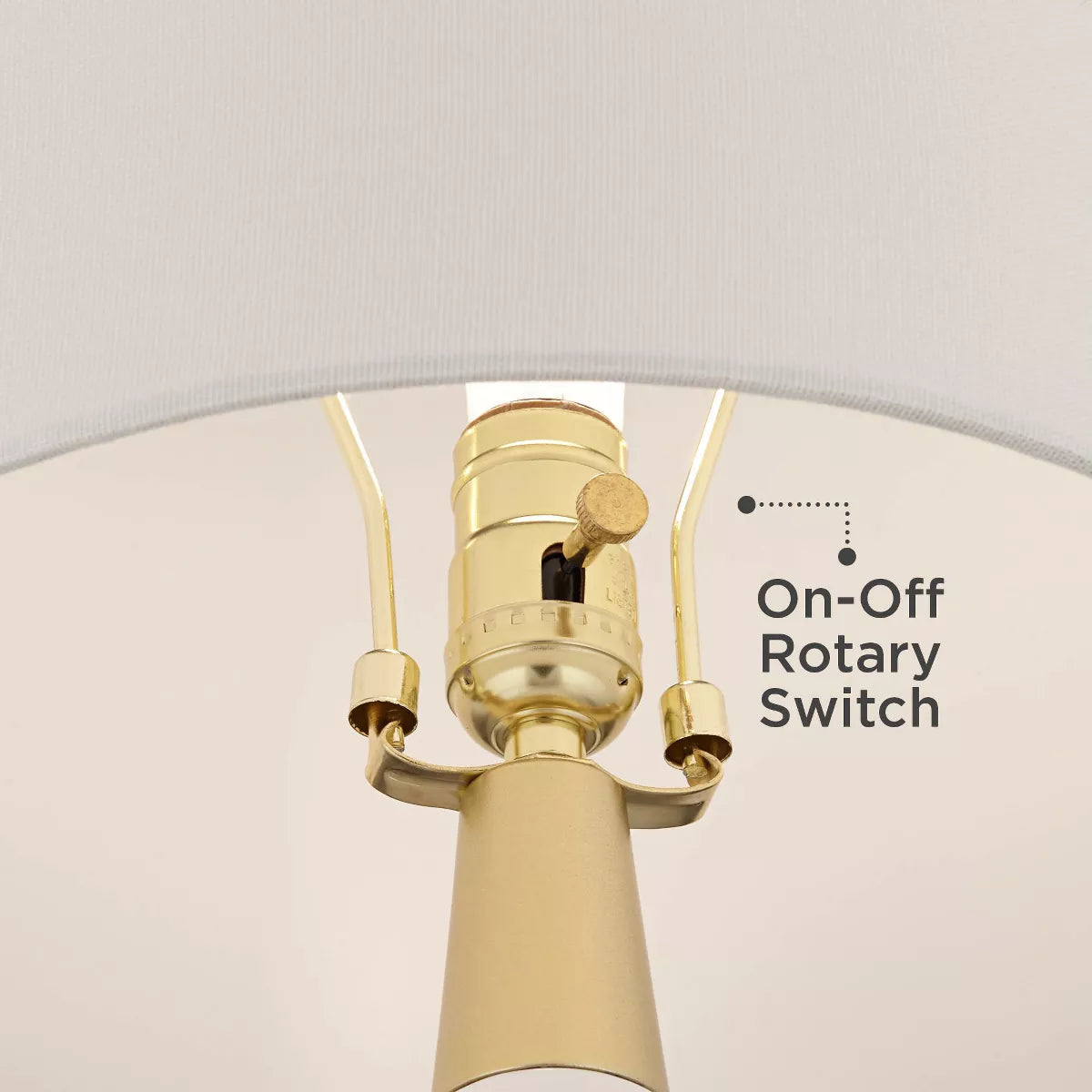 Nesbit White Ceramic & Gold Table Lamps (Set of 2) with USB Port