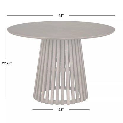 Modern round Pedestal Base Dining Table