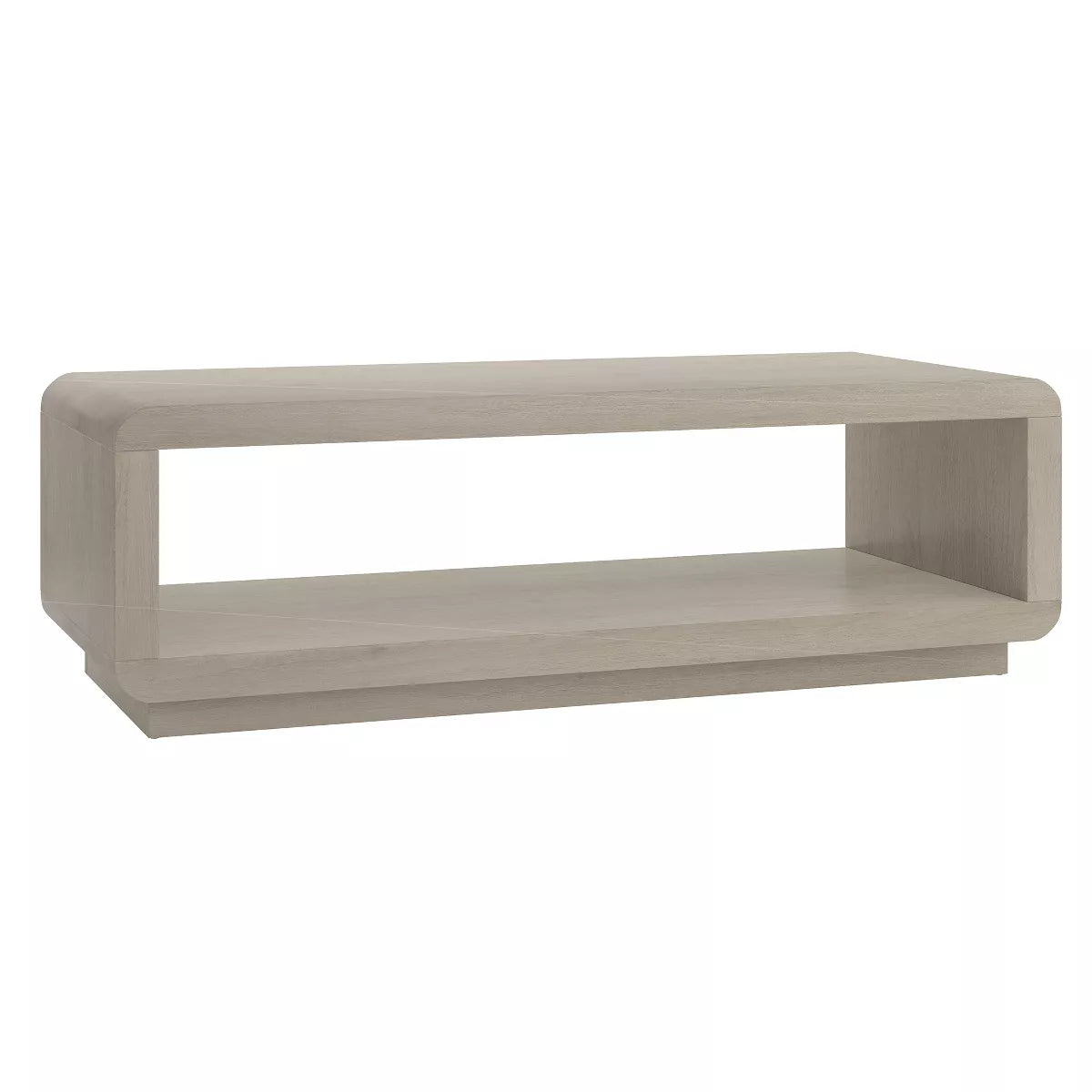Hommeco Hudson & Canal Bolton 47" Wide Rectangular Coffee Table - Alder White