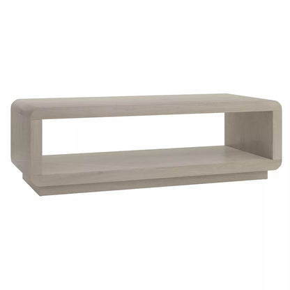Hommeco Hudson & Canal Bolton 47" Wide Rectangular Coffee Table - Alder White