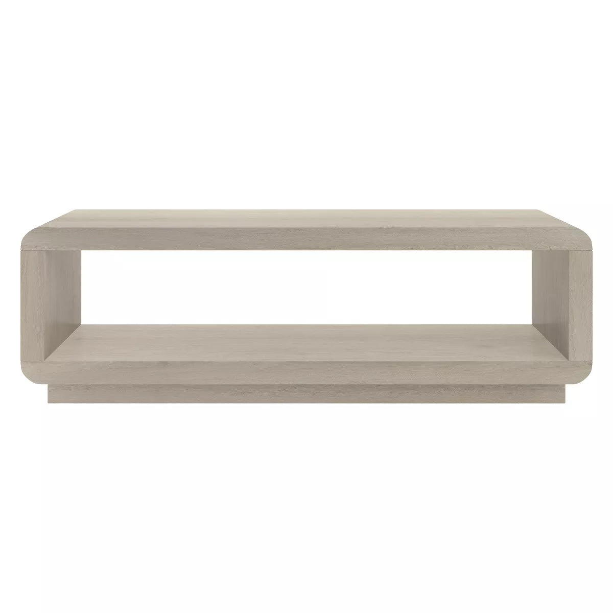 Hommeco Hudson & Canal Bolton 47" Wide Rectangular Coffee Table - Alder White