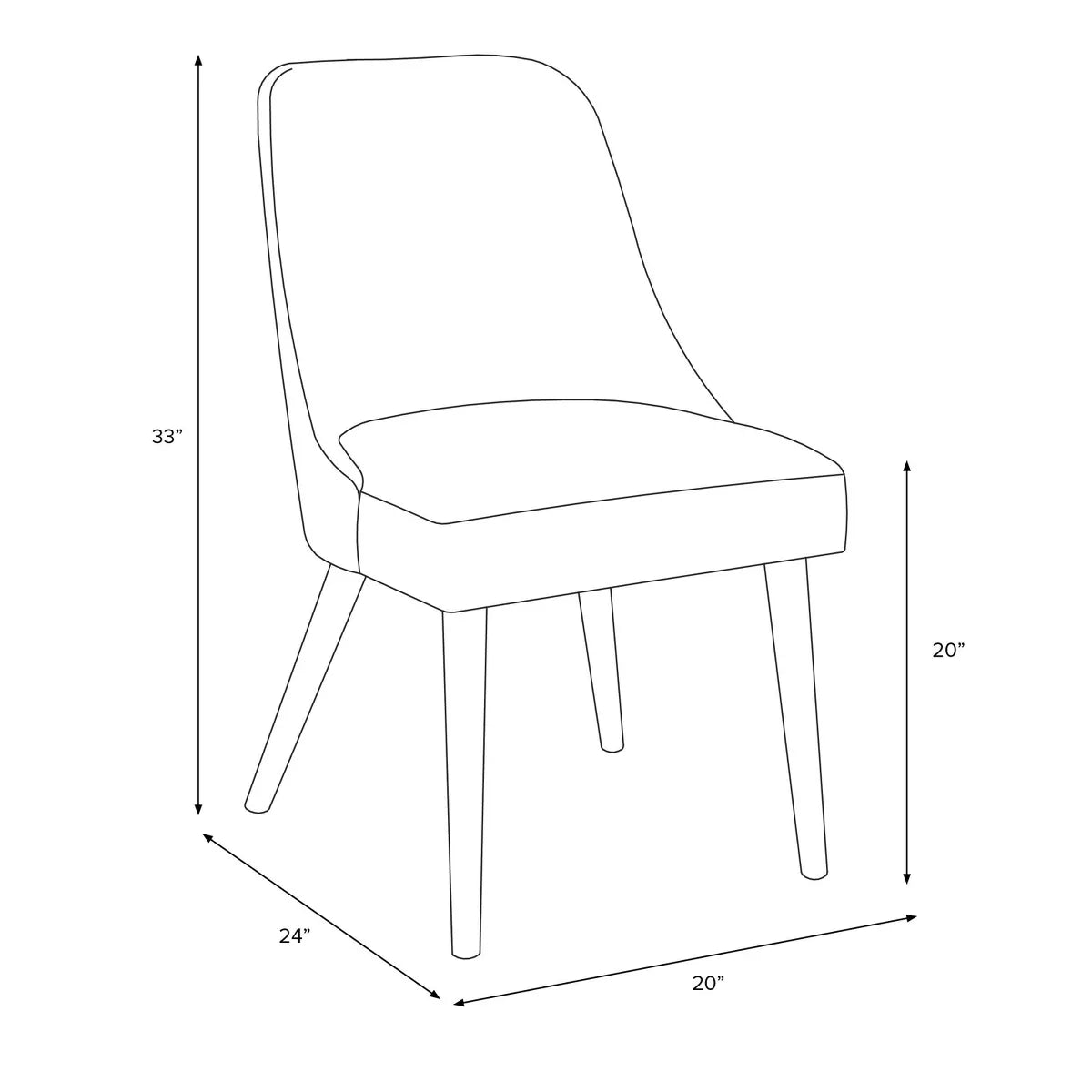 Modern Dining Chair Gray Boucle Ash Frame