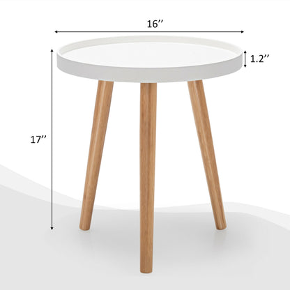 Round Side Table Sofa Coffee End Accent Table Nightstand Home 