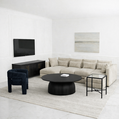 Hommeco Round Coffee Table 35.43"