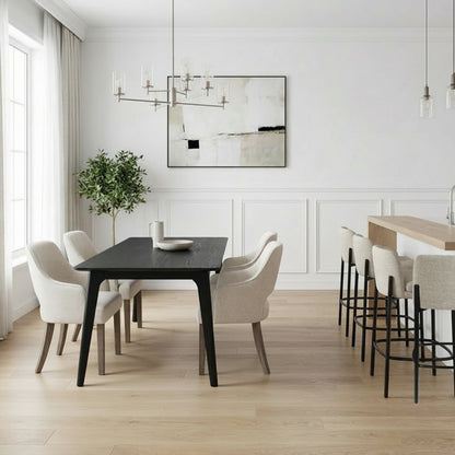 Hommeco Madina Round Wood Dining Table