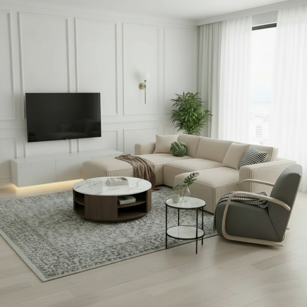Hommeco Jonelle Floating TV Stand for TVs up to 70"