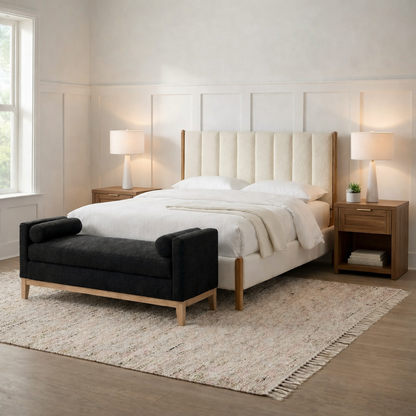 Hommeco Drawer Nightstand (Set of 2)