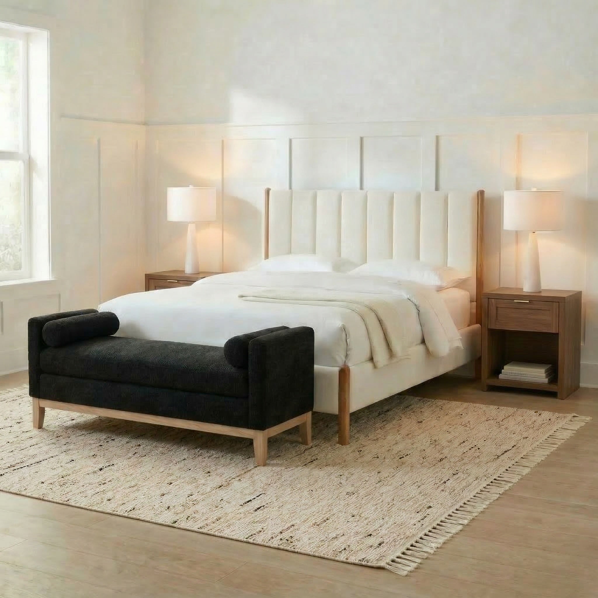 Hommeco Drawer Nightstand (Set of 2)