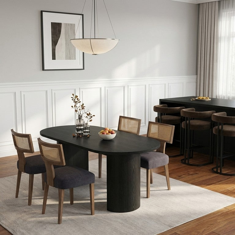 Hommeco 70.87" Oval Dining Table