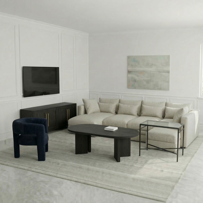 Hommeco 130" Oversized U-Shape Cloud Couch - 6-Seat Corduroy Modular Sectional with USB & Storage