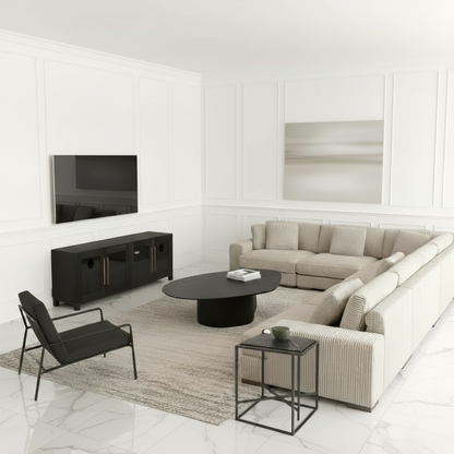 Hommeco Amrith 6-Piece Corduroy Sectional