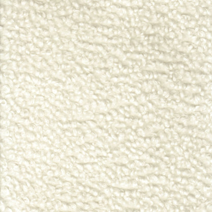 Round Barrel Shape Swivel Chair-White Sherpa
