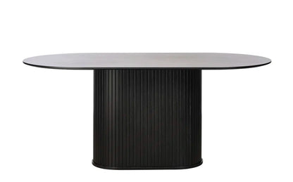 Iris Oak Oval Dining Table