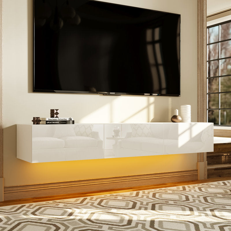 Hommeco Jonelle Floating TV Stand for TVs up to 70"