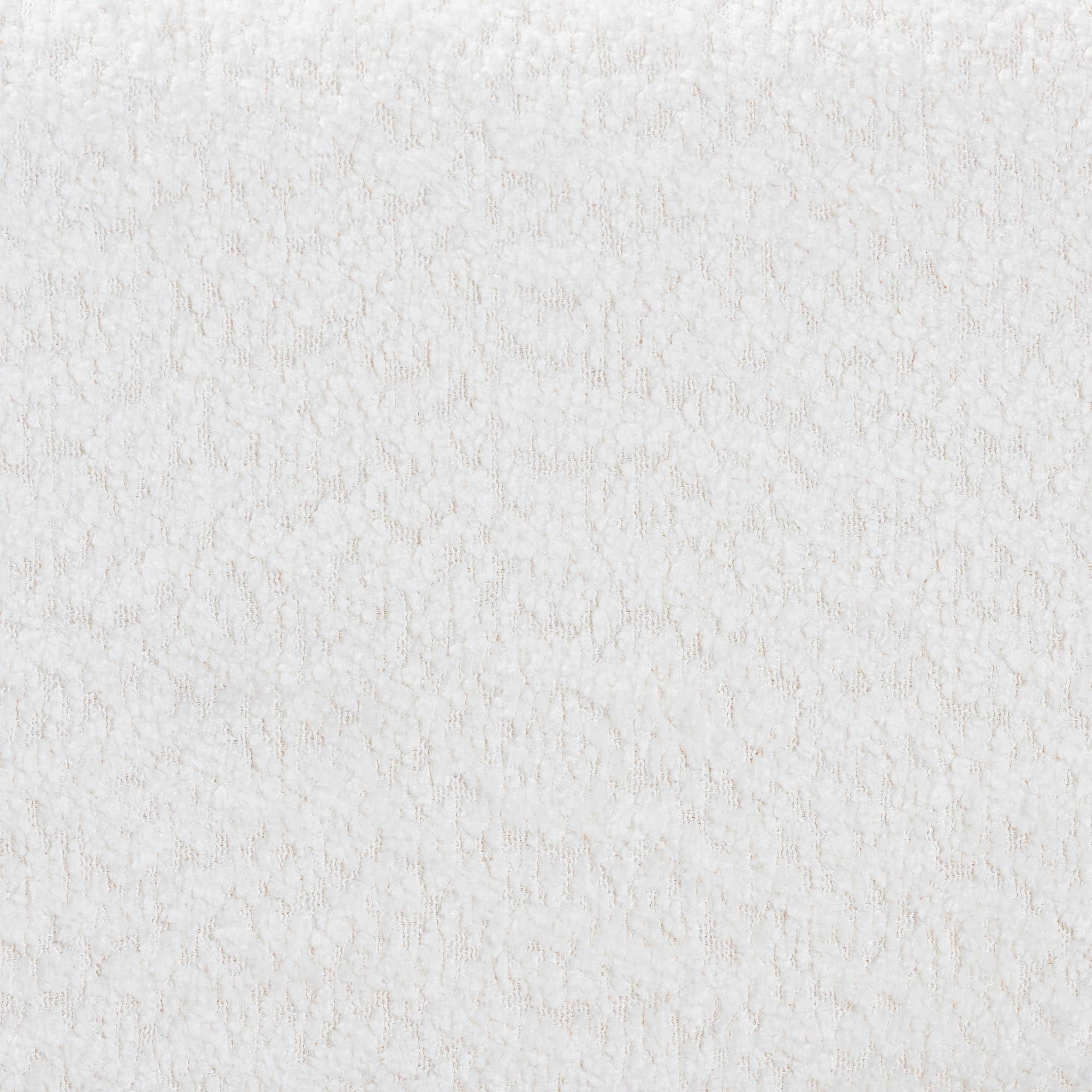 Laria Modern White Teddy-Bear Fabric Platform Bed
