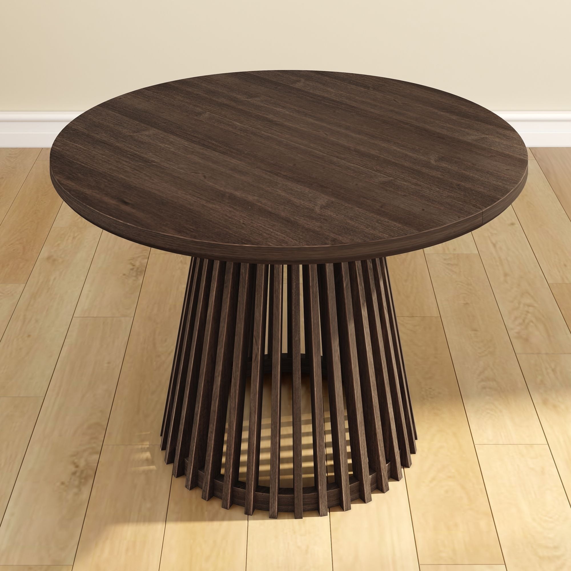 Solid Wood round 47" Pedestal Dining Table