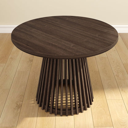 Solid Wood round 47" Pedestal Dining Table