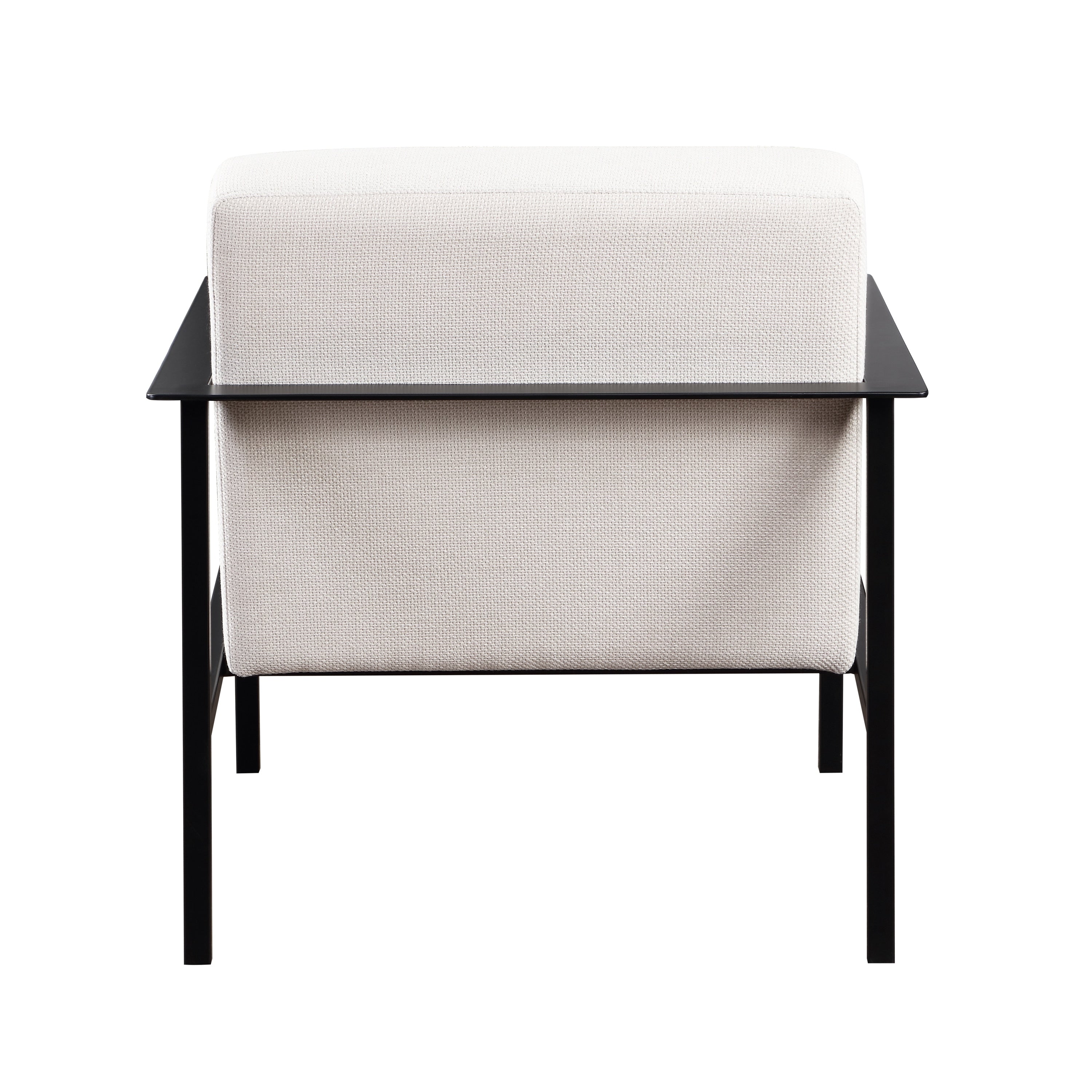 Margot Stationary Metal Accent Chair by