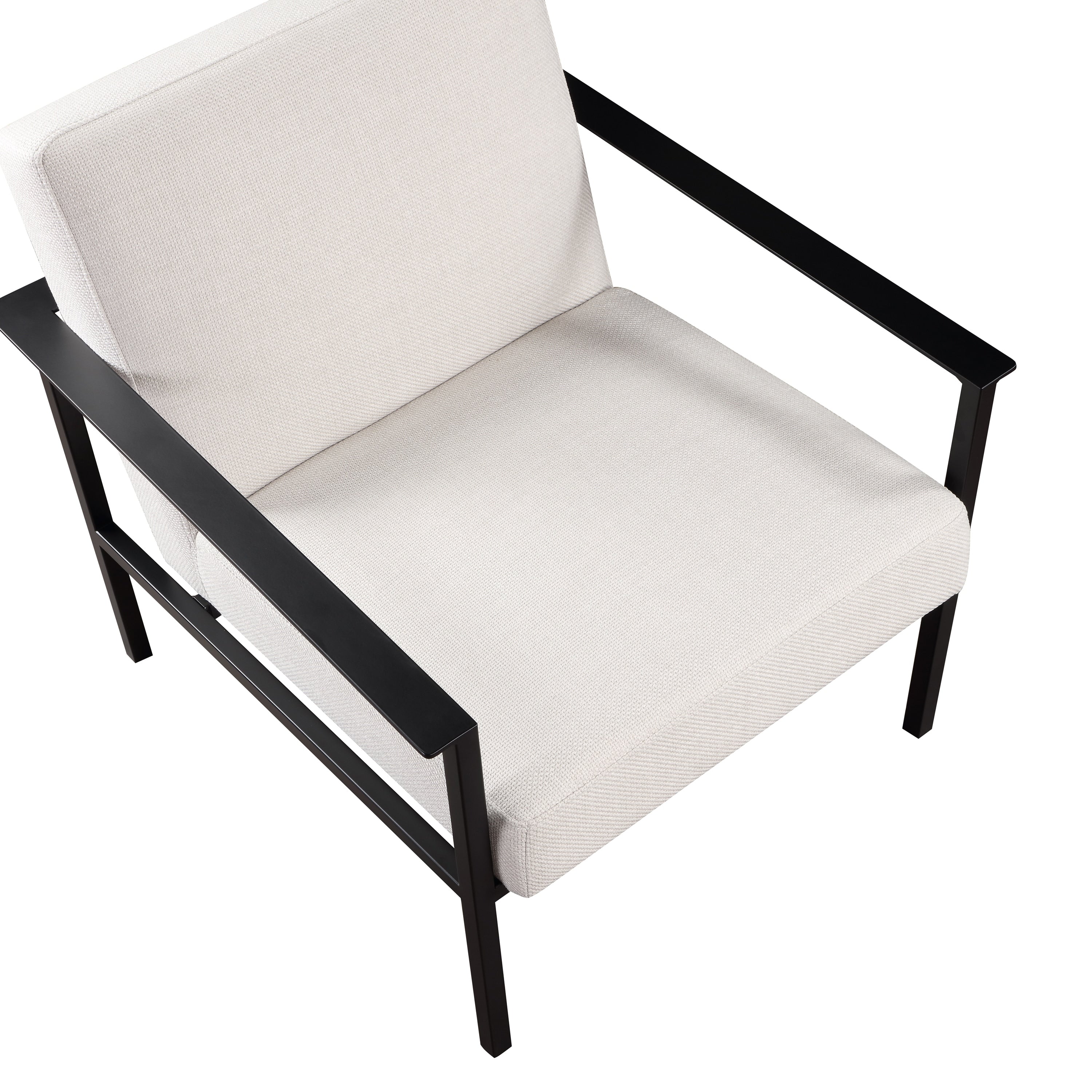 Margot Stationary Metal Accent Chair by