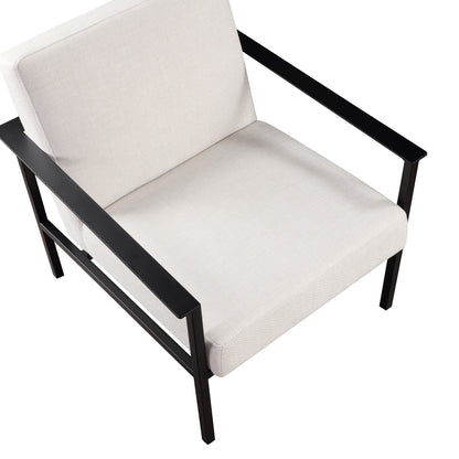 Margot Stationary Metal Accent Chair by