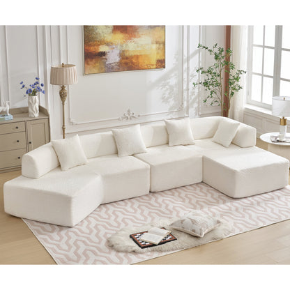 Hommeco 4-Seat No-Assembly Sofa