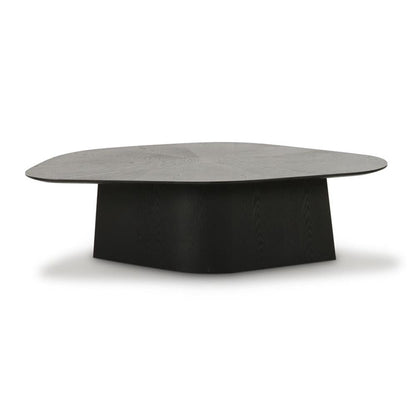 Contemporary Accent Black Ash Geometric Coffee Table