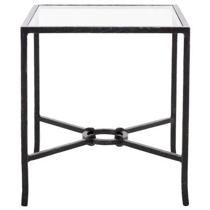 Couture Tauri Forged Metal Square Accent Table - 19"W X 19"D X 20"H