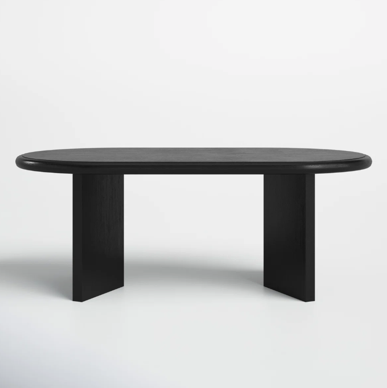 Hommeco Solid Wood Coffee Table – Modern Living Room Center Table