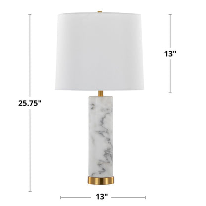 26" Marble Table Lamp (Set of 2)