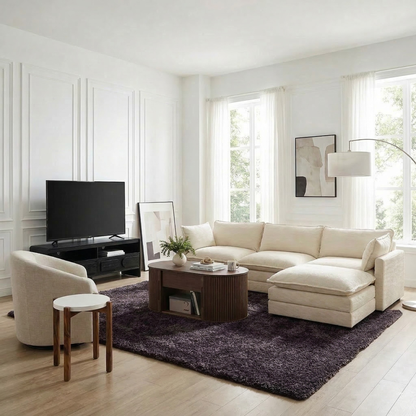 Hommeco Santino Round-Top End Table