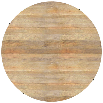 Modern Industrial round Drum Coffee Table - 38"D X 38" W X 14"H